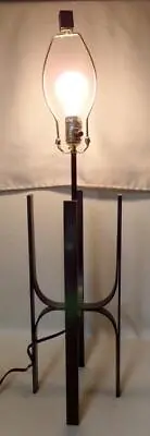 Atomic Mid Century Modern Eames Weinberg Era Wrought Iron Lamp • $99.95
