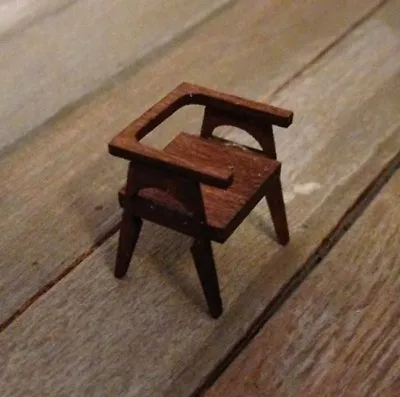 Dollhouse Miniature Quarter Scale Mid Century Modern Chair KIT - 1:48 • $6