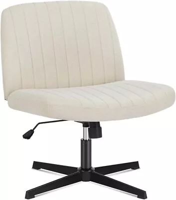 Armless Cross Legged Home Office Chiar Desk Fabric Vanity Modern Swivel Chairs • $63.99