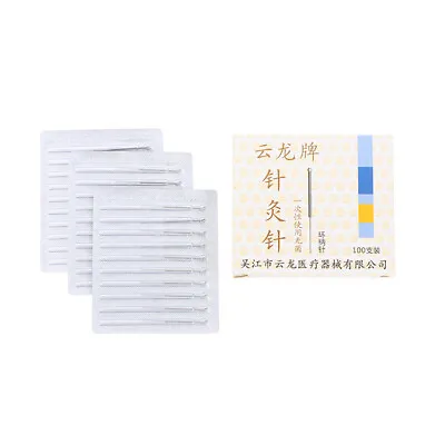 100 Pcs/Box Acupuncture Needles Massage Non Needle Tubing Aseptic Packaging • £6.02