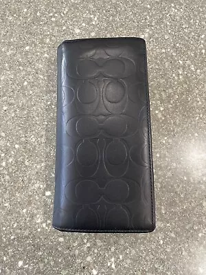 Coach Signature C Men’s Black Leather Wallet • $39