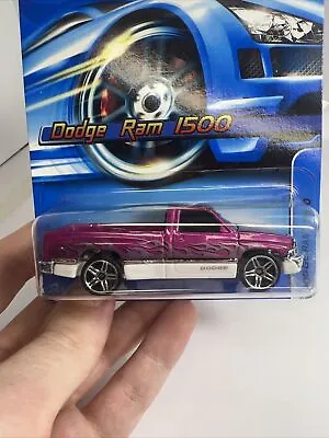 Hot Wheels DODGE RAM 1500 Pickup - 2006 #141 - Pink With Flames! MOPAR • $3.99