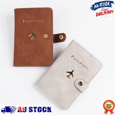 $12.85 • Buy Travel Passport ID Card Wallets Holder Case RFID PU Leather Passport Holder AU
