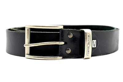 Camel Active Mens Leather Belt Black Size M • £24