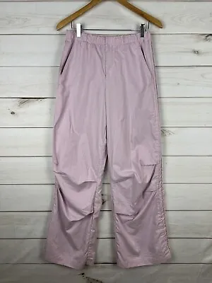 ZARA Pants Womens Small Light Pink Lavender Wide Leg Pockets Soft Textured • $24.99