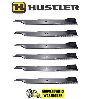 $69.95 • Buy 6 Hustler Lawn Mower Hi Liftblades 54  Cut Xr-7 Z & Super Z 797696 601124 