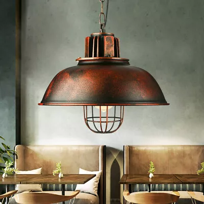 Vintage Pendant Light Industrial Rustic Farmhouse Hanging Ceiling Lamp Fixture • $40.85