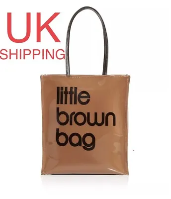 Bloomingdale's Little Brown Bag Thick PVC Lunch Shopping Bag New With Tag Gift • £46