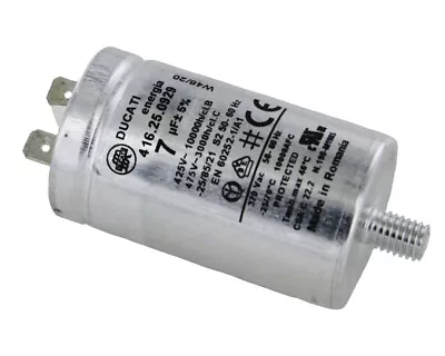 Genuine Tumble Dryer Motor Capacitor Start Run 7UF Microfarad For BAUMATIC • £10.45