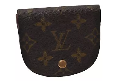 Authentic Louis Vuitton Monogram Porte Monnaie Gousset M61970 Coin Purse 0119J • $13.50