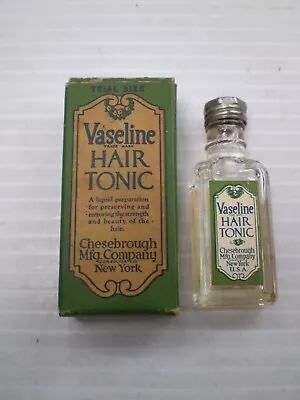 Vintage Vaseline Cream Hair Tonic Circa 1940 • $11