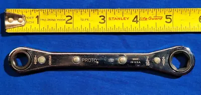 Proto 1192 3/8  - 7/16  Flip Ratchet Wrench 6 Point VG Cond • $12.95