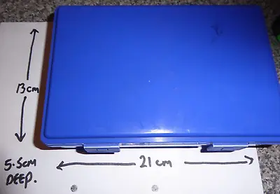 £6.99 • Buy BLUE S Portable Power Tool Storage Case Plastic Handle Carry Box Parts Organiser