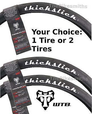 1or2-Pack WTB Thickslick 26x2.0 Comp Fast Smooth Slick Street Wheelie Bike Tire • $62.90