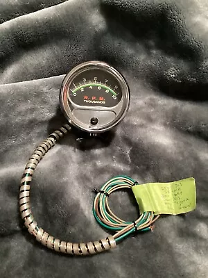 Vintage SUN Tachometer 10000 RPM Green Line Gasser Motion Baldwin Shelby Hemi • $99.99