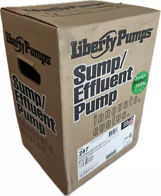 Liberty Pumps 287 - 1/2 HP Cast Iron Submersible Sump Pump (New In Box) • $312.99