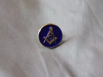 Master Mason Lapel Tac Pin Blue Round Square Compass Fraternity  NEW! • $7.95