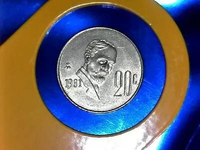  M 1981- Mexico 20 Centavos Copper-nickel Composition Coin Km#442--au/circulated • $2.22