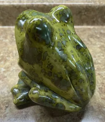 Vintage Blue & Green Ceramic Frog Scrubber Sponge Holder 1970s Retro READ • $24.50