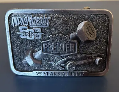 Vintage Metal Belt Buckle Indianapolis 500 Premier 25 Years At Indy Racing • $6.99