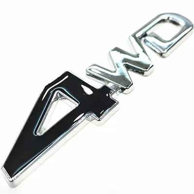 Car Sticker Metal 3D Trunk Tail Rear Fender Emblem Badge Decal 4WD Logo Decorate • $9.80