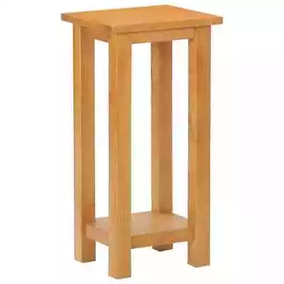 Oak Side End Table Small Chair Solid Wood Nightstand Telephone Lamp Plant Table • £79.93