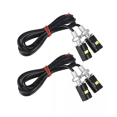 4× Motorcycle Car LED License Plate Light 5630/5730 SMD Screw Bolt Lamp Bulbs • $8.99