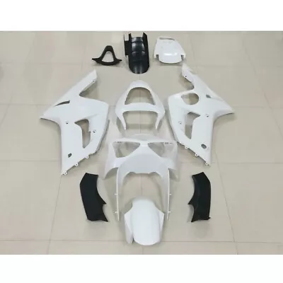 For Kawasaki Ninja ZX6R ZX636 2003-2004 Unpainted Fairing Kit ABS Injection Mold • $190.99