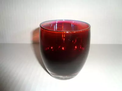 GLASSYBABY  Grateful Red UNIQUE VOTIVE CANDLE HOLDER  WA • $30