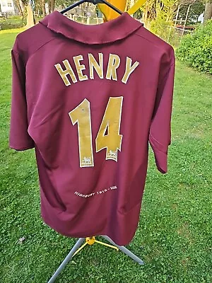 Vintage Thierry Henry Arsenal 1913-2006 Soccer Jersey Short Sleeve Men’s Large  • $26