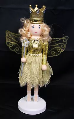 Holiday Home 14'' Gold Fairy Nutcracker Ballerina Ballet Dance Fantasy Wood • $20