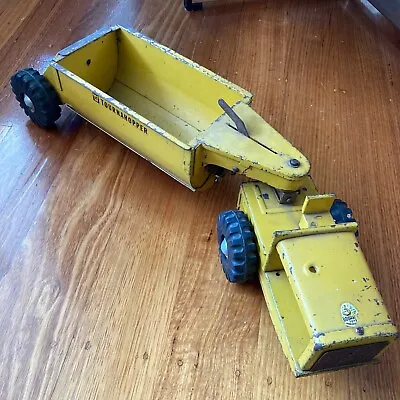 VINTAGE 1950's BOOMAROO TOURNAHOPPER TIN TOY DUMP TRUCK MADE IN AUSTRALIA • $495