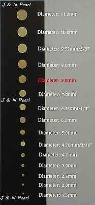 50+3pcs Free 8.0mm Gold Mother Of Pearl DotsShinyGold With IridescenceA Grade • $16.49