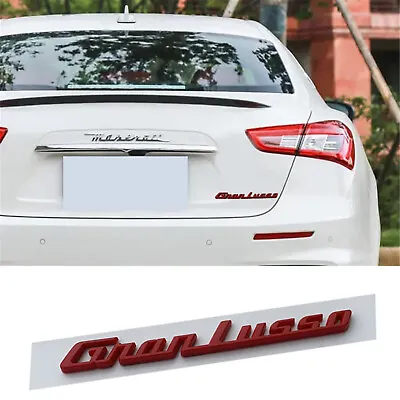 For Maserati Granlusso Red Rear Badge Emblem Look Deck Lid Trunk Decal • $29.95