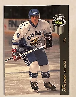 1993 Classic Four Sport NHL Hockey McDonald’s Teemu Selanne #19 HOF • $2