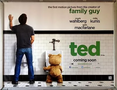 Cinema Poster: TED 2012 (Quad) Mark Wahlberg Mila Kunis Seth MacFarlane • £11.95