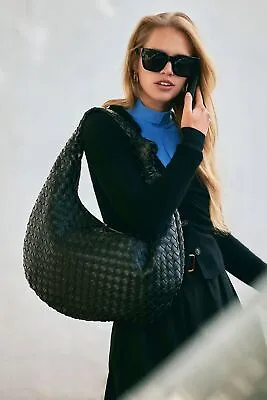 Melie Bianco Katherine Brigitte Satchel Oversized Edition Woven Knot Bag ANTHRO! • $119