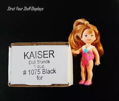 1 Doz KAISER #1075 BLACK Stands Fit 3.5 -5  Tall Doll KELLYTOMMY4.5  NANCY ANN • $26.75