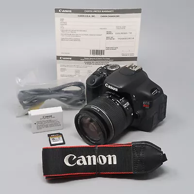 £205.12 • Buy Canon EOS Rebel T3i / EOS 600D 18.0MP DSLR Camera - Black (Kit 18-55mm Lens)