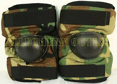 ELBOW PADS Bijans WOODLAND Camo USGI US Army Military SMALL NEW  • $7.45