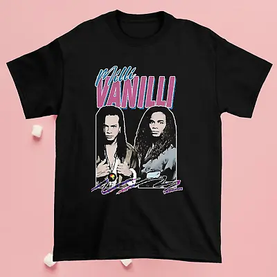 Milli Vanilli - 80's Member Short Sleeve White All Size Shirt NG2022 • $18.99