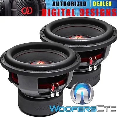 (2) DD AUDIO 712d-D2 SUBS 12  3600W DUAL 2-OHM CAR SUBWOOFERS BASS SPEAKERS NEW • $658