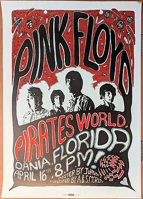 $19.99 • Buy Vintage PINK FLOYD PIRATES WORLD Concert Poster 25 X 35.5