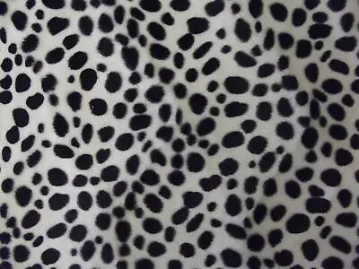 Faux Fur Pony Skin Velboa Fabric Material DALMATIAN • £1.99