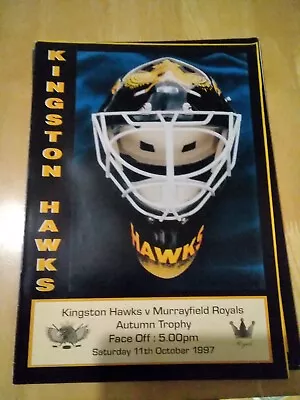 1997/98 Kingston Hawks Hull V Murrayfield Royals Ice Hockey  11/10/97 • £0.99