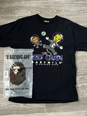 Kid Cudi Bape Shirt L Baby Milo Moon Man Tee Size Large. Bape Kid Cudi NEW • $85