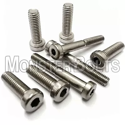 M6 Stainless Steel Low Head Socket Cap Screws Metric DIN 7984 A2 Coarse Thread • $8.62