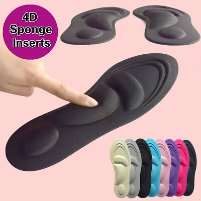 £3.69 • Buy Unisex 4D Memory Foam Orthopaedic Shoe Insoles Pads Comfort Foot Feet Heel NEW