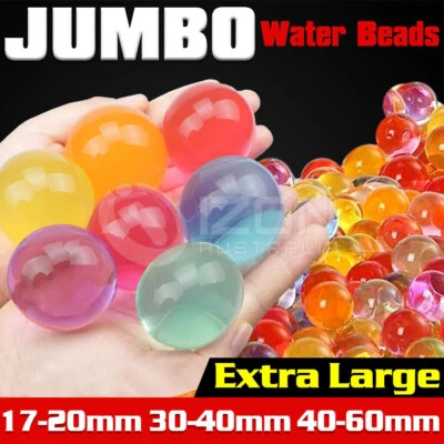 $4.54 • Buy 17-60mm Orbeez Gel Water Balls Crystal Soil Bead Water Ball Jelly Gel Beads Vase