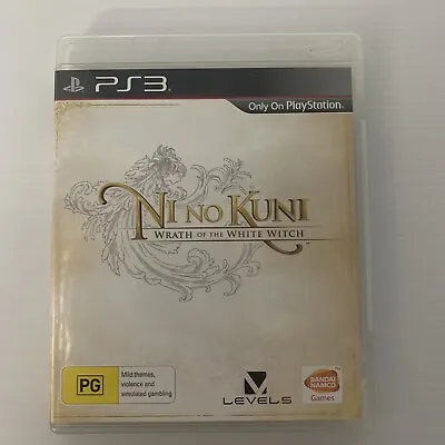 NI NO KUNI WRATH OF THE WHITE WITCH PS3 PlayStation GAME Complete W' Manual VGC • $14.90